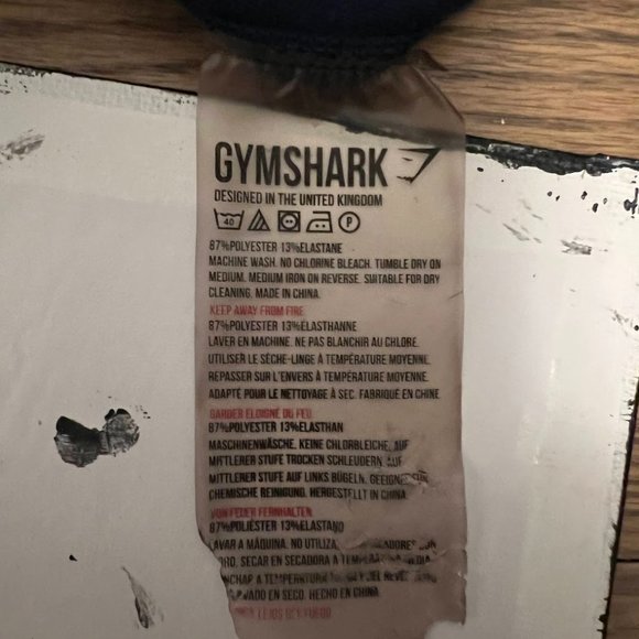 Gymshark  Training Graphic Leggings- Navy - Size XS - Picture 6 of 11